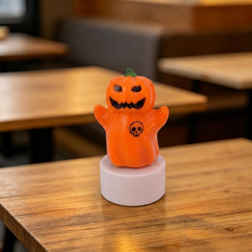 Halloween LED Candle Ghost Light, DIY Scene Decor Party Atmosphere Pumpkin Lantern