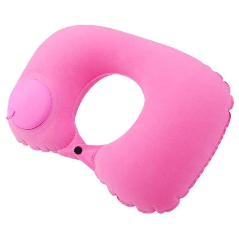 

Inflatable Neck Pillow for Traveling, Blow Up Neck Pillows for Air Travel, Travel Pillows, Inflatable U-shaped Pillow рожевий