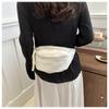 Brusttaschen Bananentasche für Frauen Sling Crossbody Hüfttasche Canvas Laufgürteltasche Lässige Bauchtasche Sport Halbmond Gürteltasche