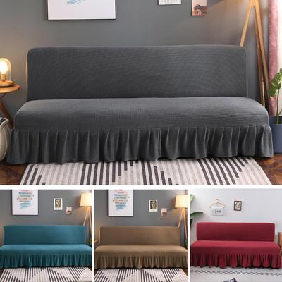 Kolsız Katlanır Çekyat Örtüsü Esnek Slipcovers 3 Kişilik Kolçaksız Kanepe Örtüleri Oturma Odası için Evrensel Kanepe Örtüsü