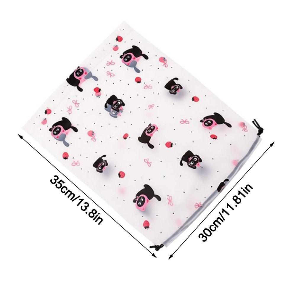 10Pcs Portable Cartoon Shoe Storage Bags Waterproof Reusable Shoe Organizer Set Moisture-proof Bow Rabbit Dustproof Shoe Bags
