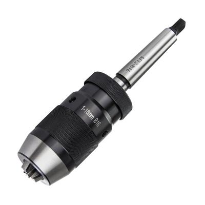 Mandril de broca sem chave de aperto automático de aço B16 116 mm + eixo MT2B16 para broca de torno MK2