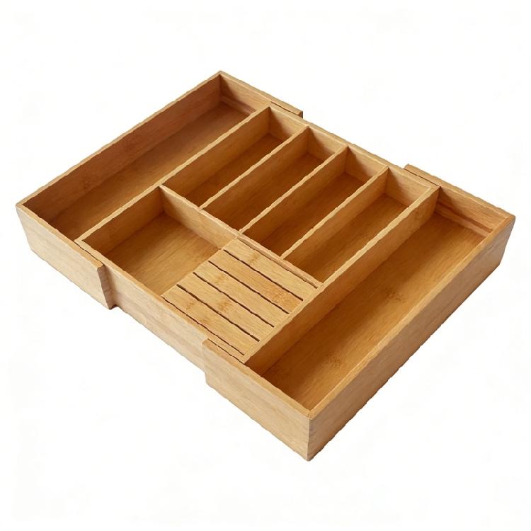 Sustainable Wooden Cutlery Solution With Customizable Compartments For Blades And Cooking Tools