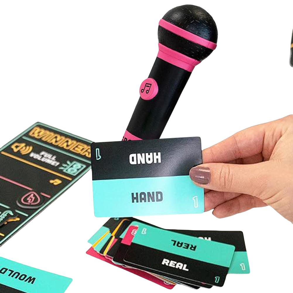 2025 Neues Grab-Mikrofon-Spiel, Grab TheMic Partyspiel, Aufregender Grab-Mikrofon-Karaoke-Spieleabend, Geschenk für Musikliebhaber, Erwachsene Großartig für Date-Nights