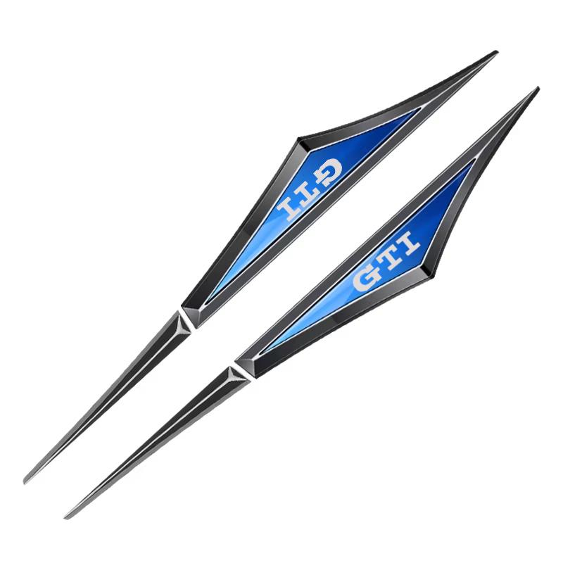 Golf 3 4 MK3 MK4 2026 Hot For VW VOLKSWAGEN 2PCS NEW Car ABS GTI Badge Fender Side Blade Emblem Sticker for VW GTI Golf 3 4 5 6 