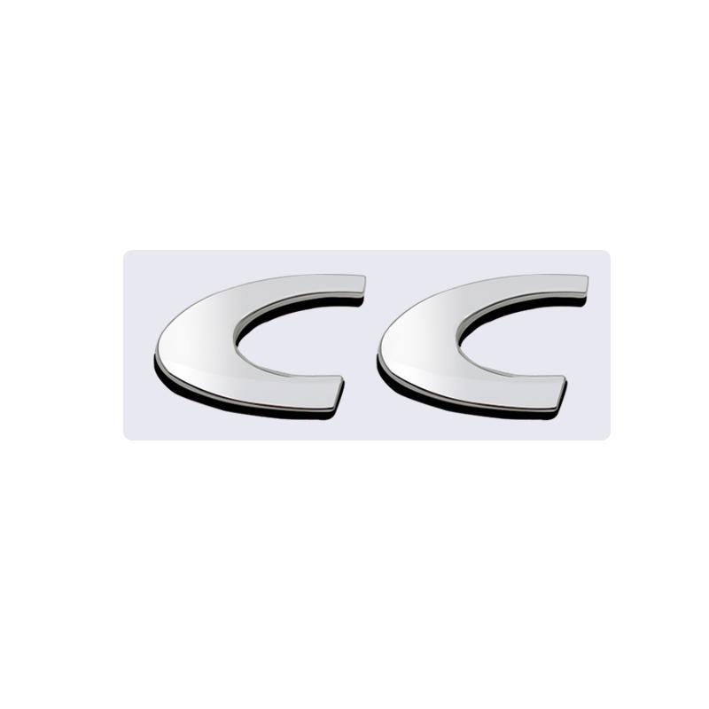 Adesivo Metallico 3D SQOB1 Emblema Decorazione RC 206 CC Adesivi per Bagagliaio Posteriore Per Peugeot Car Styling