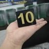 1-40 Acrylic V-Type Number Plates Table Numbers Cards Set Signs Position Markers for Restaurants Hotels Events Wedding Seat Tags