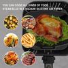 2Pcs Air Fryer Liner Baking Tray Silicone Pot Airfryer Basket for Kitchen Oven Pizza Fried Chicken Grill Pan Mat Fruit Basket