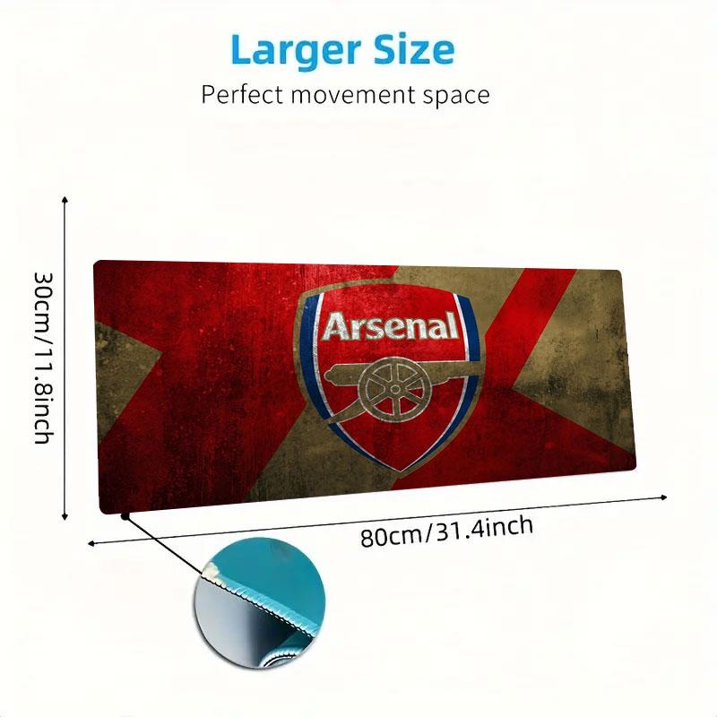 Arsenal F Large Size Mouse Pad Large Gaming Table Cushion Non-slip Laptop Tablet Big Mousepad XXL Mat Mini PC Playmat With Lock edge
