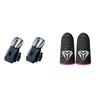 2Pcs 6 Finger Gaming Trigger for PUBG Game Aim Shooting Gaming Trigger Mobile Gamepad Trigger Joystick for Iphone Android Phone