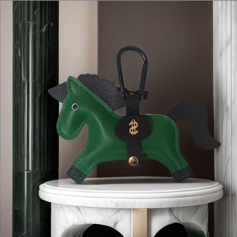 Handmade Stitching Horse Pendant Multi-color Keychain New Trend Bag Charm Backpack Accessory