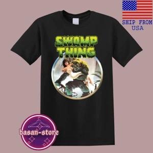

Swamp Thing Horror Movie Men s Black T-Shirt Tee Top Unisex 2XL
