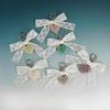Handmade Korean Style Lace Butterfly Knot Keychain with Pearl Heart Elegant Bag Accessory Jewelry Piece from Mainland China