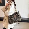 Nowa Moda Wszechstronna Torba na Ramię z Panterką Torba Damska Wysoka Tekstura Duża Pojemność Torba Shopper