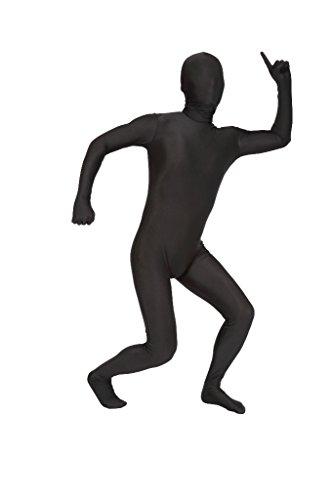 Clearstone Invisible Man Cosplay Halloween Full Body Zentai Suit, Pantex, Unisex, Black