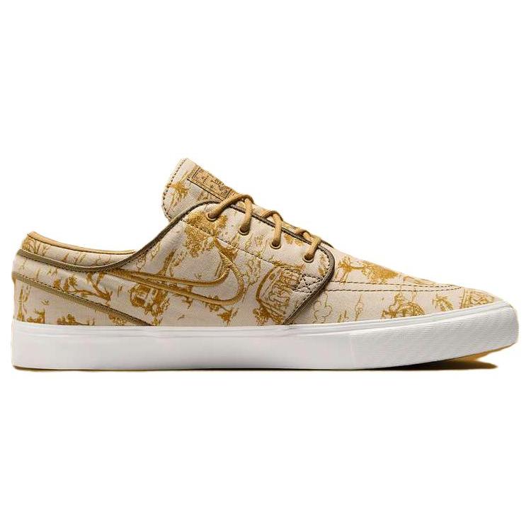 Nike Men's Zoom Stefan Janoski OG+ SB 'City of Style Pack' (Unisex) Sesame / Flat Gold / Bronzine / Sail / Court Blue / Gum Light Brown