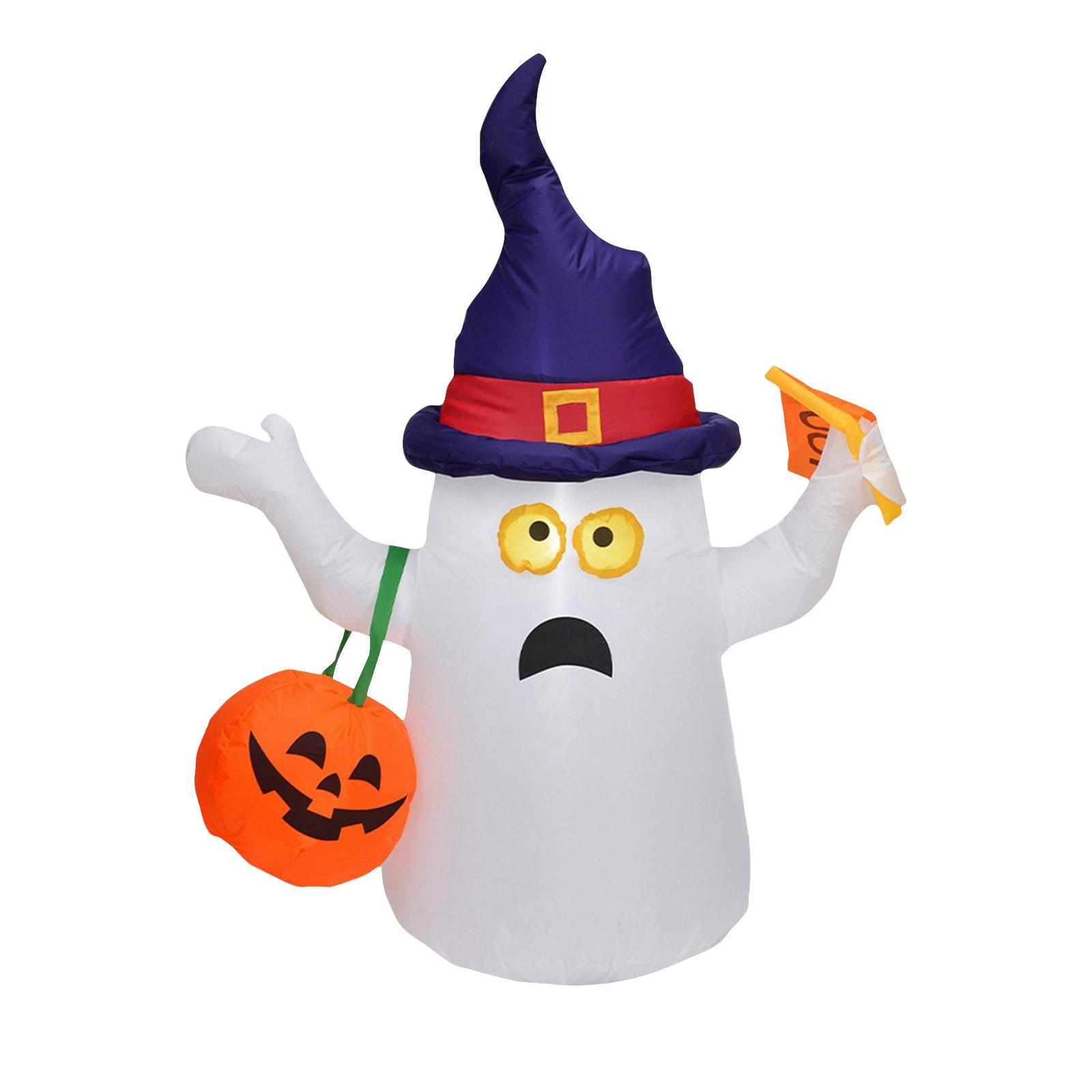 

Halloween Pumpkin Inflatable Mold 1.5-meter Pumpkin Halloween Decoration Festival Inflatable Mold. One Size белый