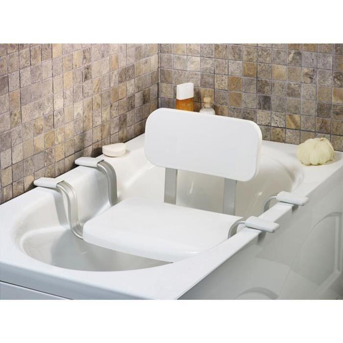 Buy Vitaeasy Bath Seat with Backrest - Non-slip Rubber Tips - L 43 X W ...