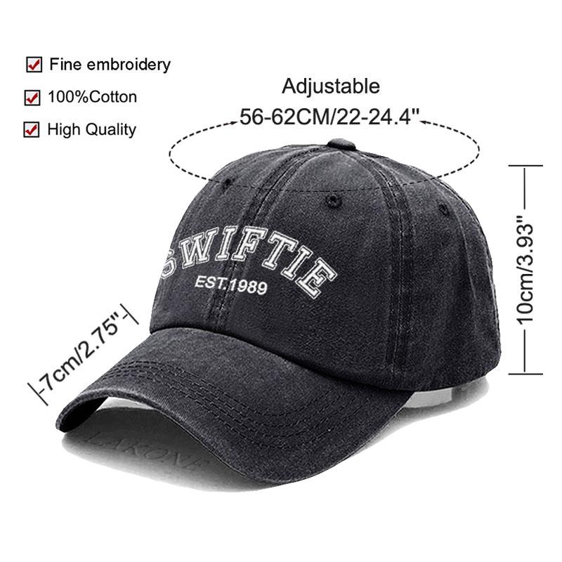 Taylor Swift 1989 Broderi Baseballcaps For Menn Kvinner Mote Vintage Myk Bomull Pappahatt Unisex Gaver Fra Fans