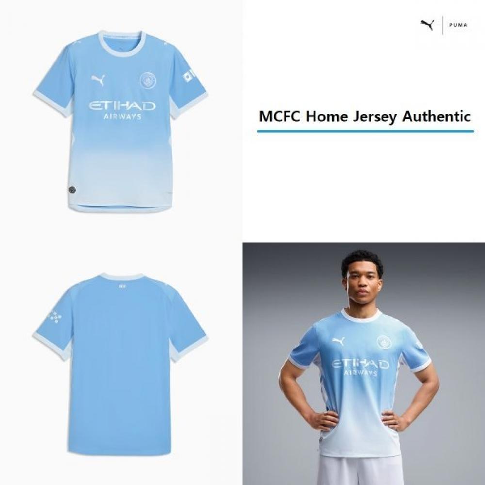 Puma Manchester City Fc Home Jersey Authentic 784323 01 01 ice blue/M