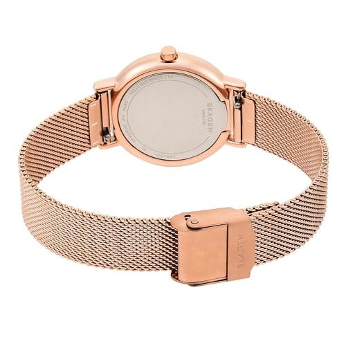 Skagen SIGNATUR SKW2694 Women's Watch, Officially Imported, Pink Gold