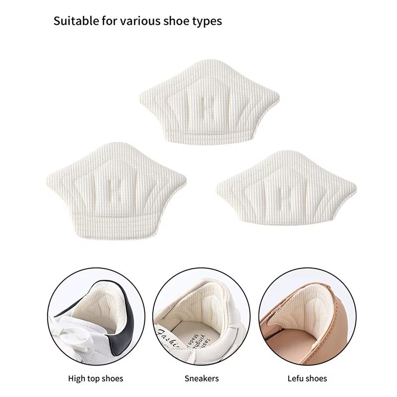 6pairs/12pcs Insoles Patch Heel Pads for Sport Shoes Back Sticker Adjustable Size Antiwear Feet Pad Cushion Insert Insole