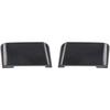 Für Toyota Land Cruiser LC100 FJ100 1998 1999 2000 2001 2002 Schwarze Außen Dachgepäckträger Schienen Gepäck Center Schutz Abdeckung Autozubehör 2 Stück