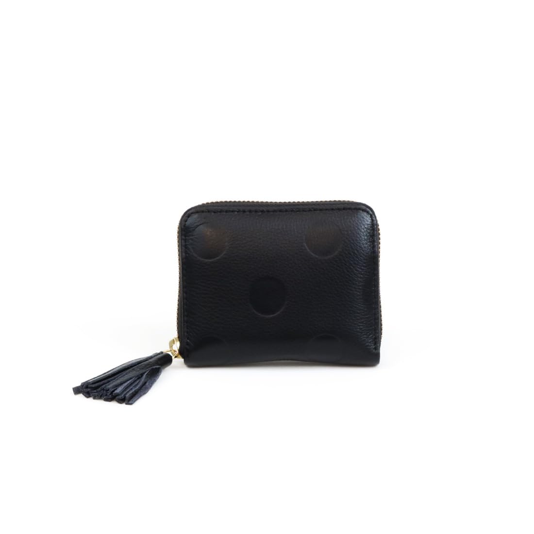 

Dot-embossed accordion card wallet