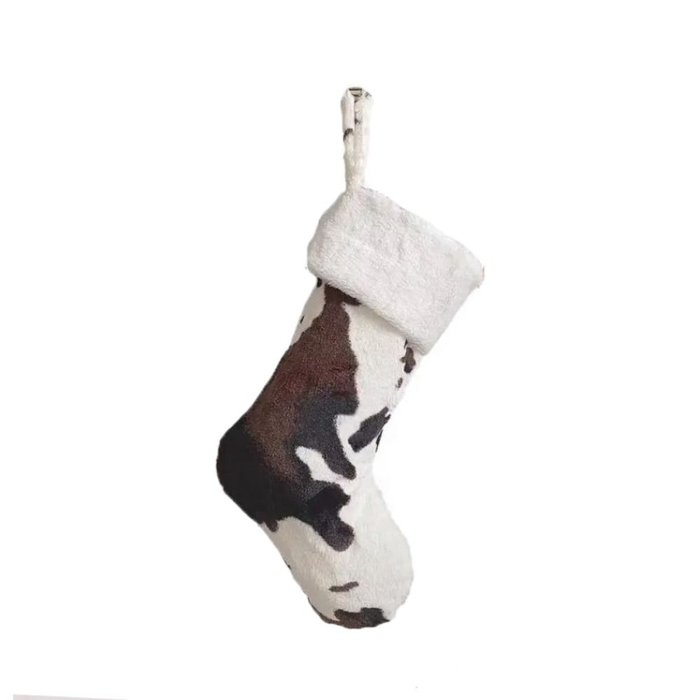 20 Inch Christmas Stockings Furry Christmas Gift Bag Christmas Socks Pendant  Farmhouse