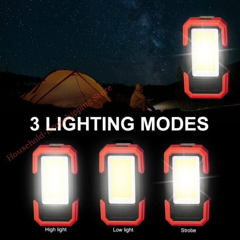 85AD LED Battery Power Portable Work Light Magnet Hanging Hook Job Site Lighting for Cars Repairing Camping