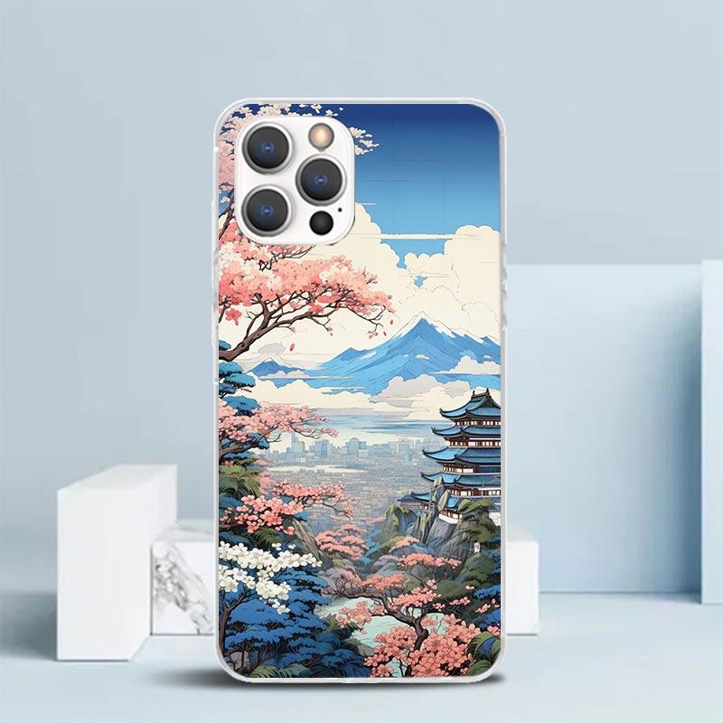 Anime Aesthetic Scenery Phone Case For IPhone 16 17 Air 16E 15 14 Plus 13 Mini 12 11 Pro Max 7 8 + SE 2020 Soft TPU Back Cover 1