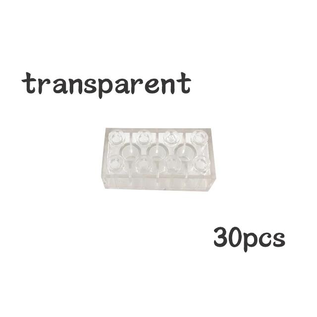 Non-Toxic 30Pcs Bulk Blocks Building Bricks Thick 2X4 Educational Assemblage Construction Toy For Children Size Compatible With Brand 3001