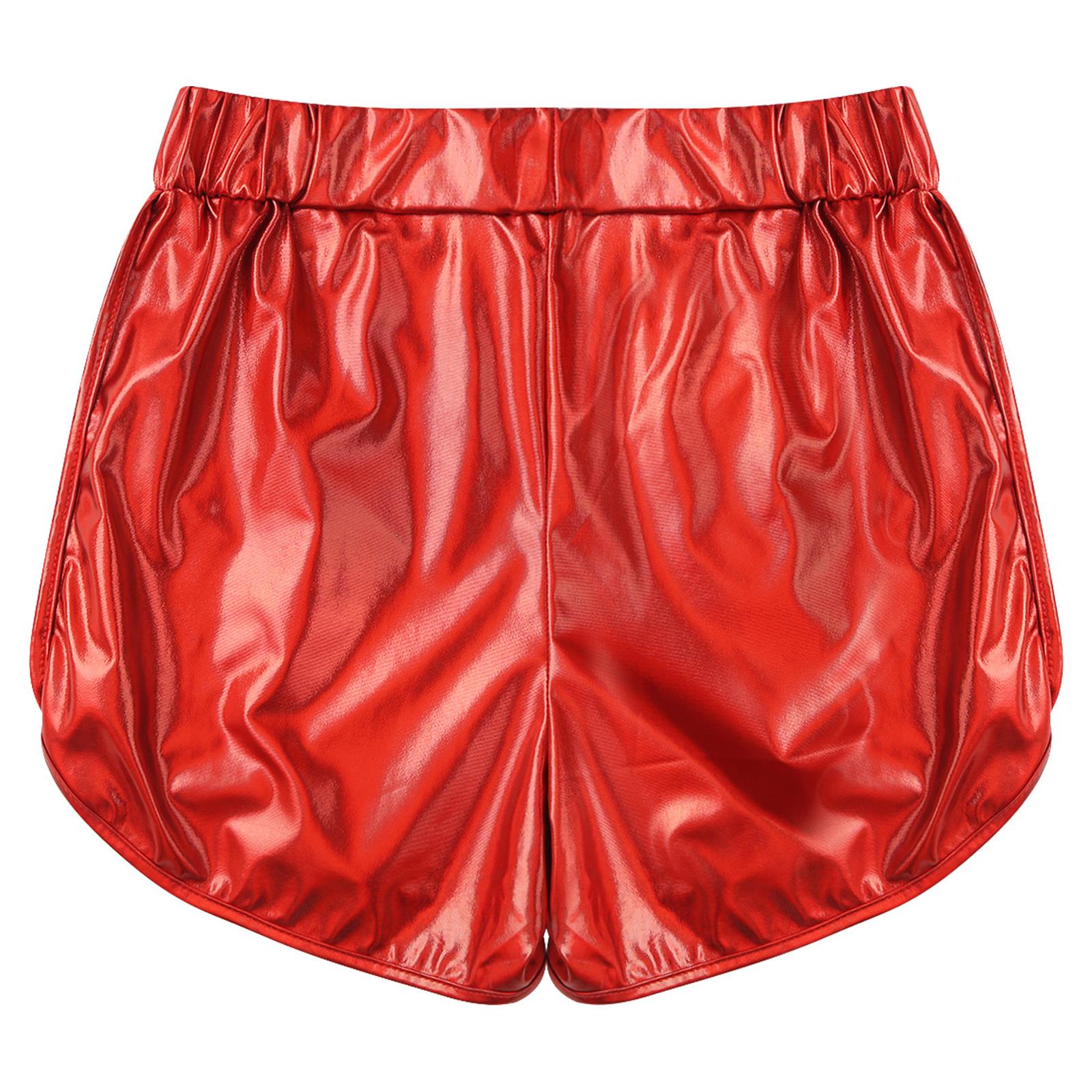 

Жіночі металеві блискучі шорти з попою, повсякденний одяг, шорти, шорти для джазового танцю, рейвів, клубної диско-музики, фестивалю S рожевий