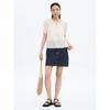 Washed Denim Mini Skirt Navy