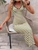 2026 European & American Slim-Fit Striped Summer Tank Dress: Fashionable & Versatile