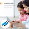 3.5mm Audio Splitter Cable 3.5mm Male To 2 Port 3.5mm Female with Mic 3.5mm Extension Aux Cable Adapter