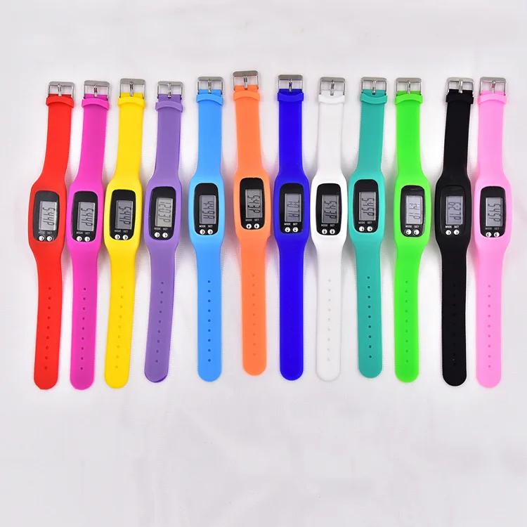 Silicone Electronic Pedometer Wristband Watch Multifunctional Pedometer  Health Sports LED Electronic Watch Bracelet