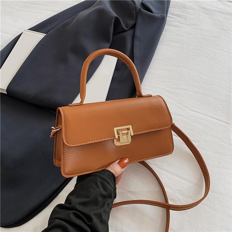 Fashionable Pu Leather Small Square Shoulder Bag For Women Trendy And Retro
