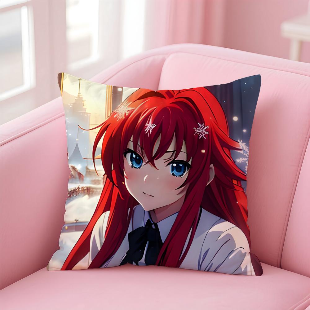Anime Cartoon HHigh SSchool DxDBeautiful Cushion Cover Pillow Case Soft Skin Friendly Fabric  Concealed Zipper