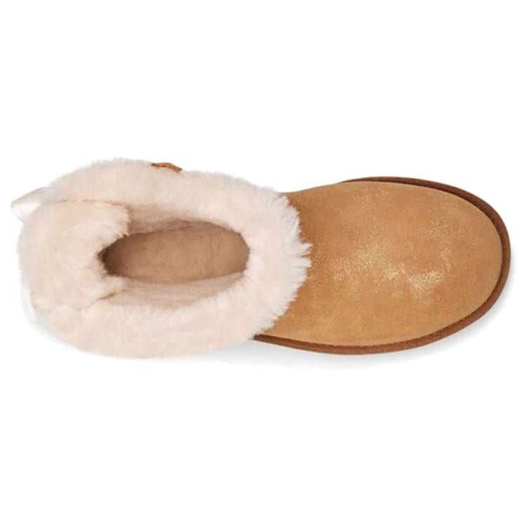 UGG Mini Bailey Bow Glimmer Chestnut Women's 1125795-CHE
