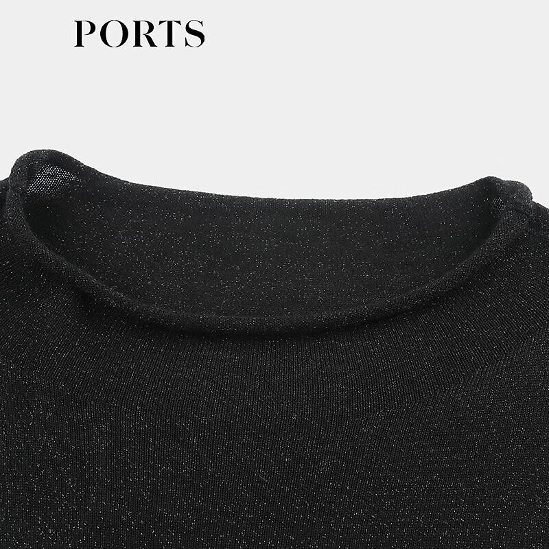 PORTS Women's Semi-High Neck Knit Sweater