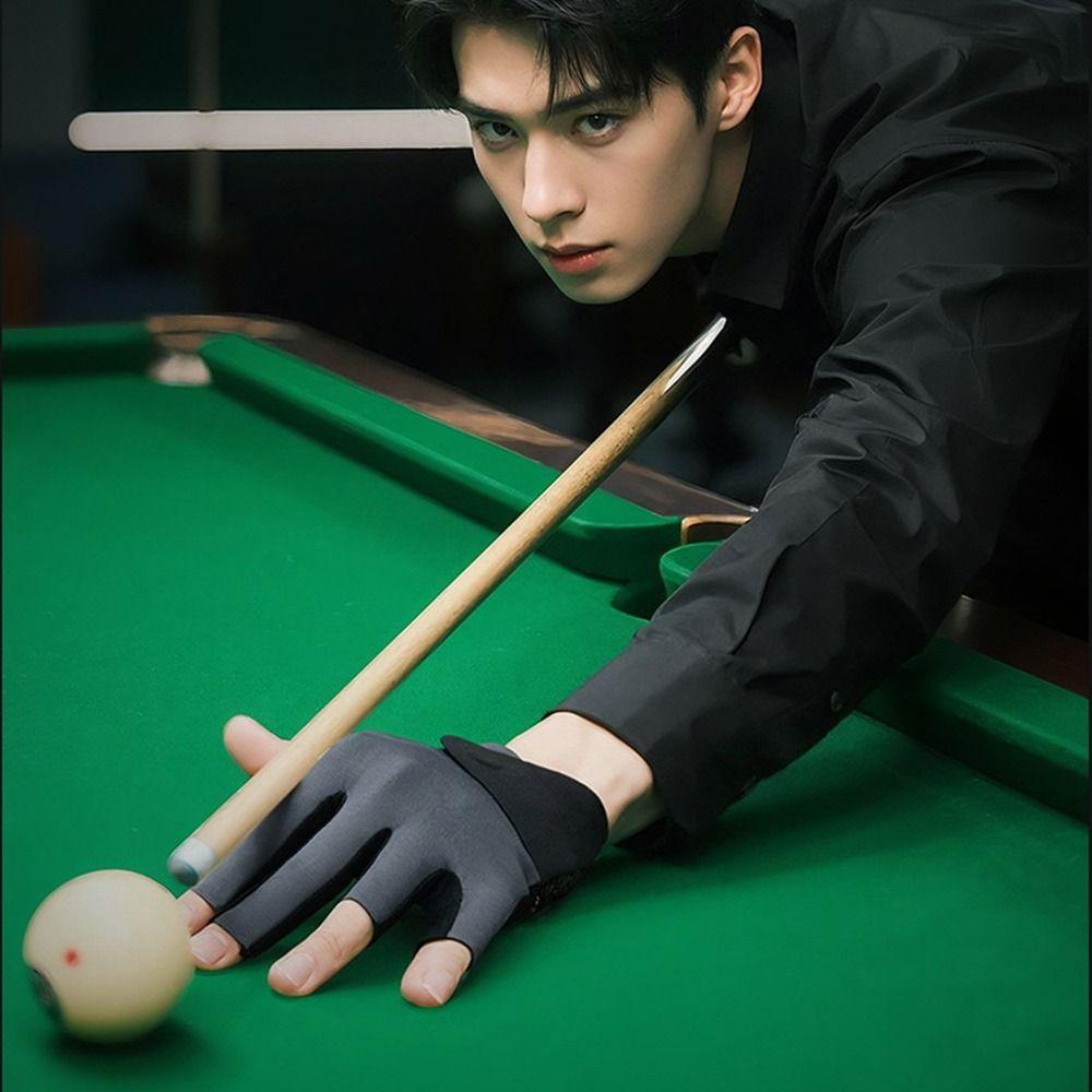 Non Slip Half Fingers Glove Elastic Billiard Training Gloves Billiards Glove  Fitness Accessories