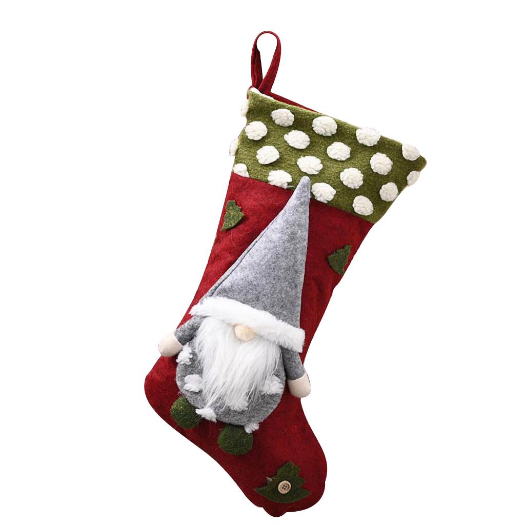 Christmas Socks Gift Bag Christmas Decorations Children's Candy Christmas Socks