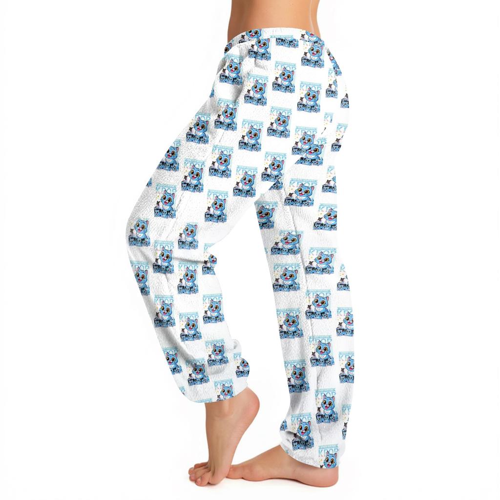 Women's Casual Fashion Print Casual Drawstring Elasticated Waist Pants