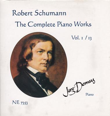 CD ROBERT SCHUMANN, JÖRG DEMUS - Le Opere Complete per Pianoforte Vol. 1 / 1 NE7353 Nuova Era Europa Classico Usato