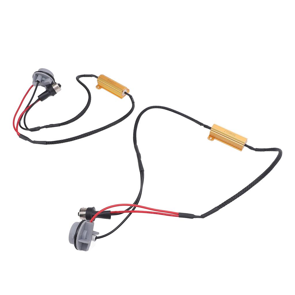 50W 6Ohm LED Resistor Decoder Anti Flicker Vehicle Bulbs Resistor Harness Adapter for Turn Signal Light Daytime Running