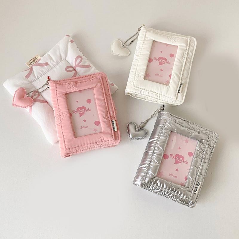 3Inch Small Photo Album Removable Page 5 Rings Binder Photocard Storage Book For Pictures Note Organizers