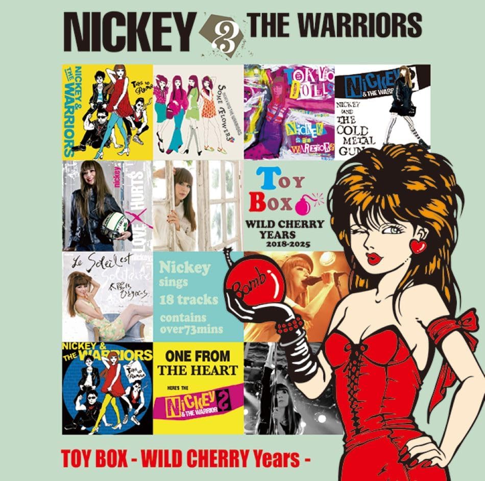 

CD NICKEY & THE WARRIORS - TOY BOX (WILD CHERRY Years 2018-202 WCCD009 Wild Cherry 2025 Japan Japanese Pop/Rock