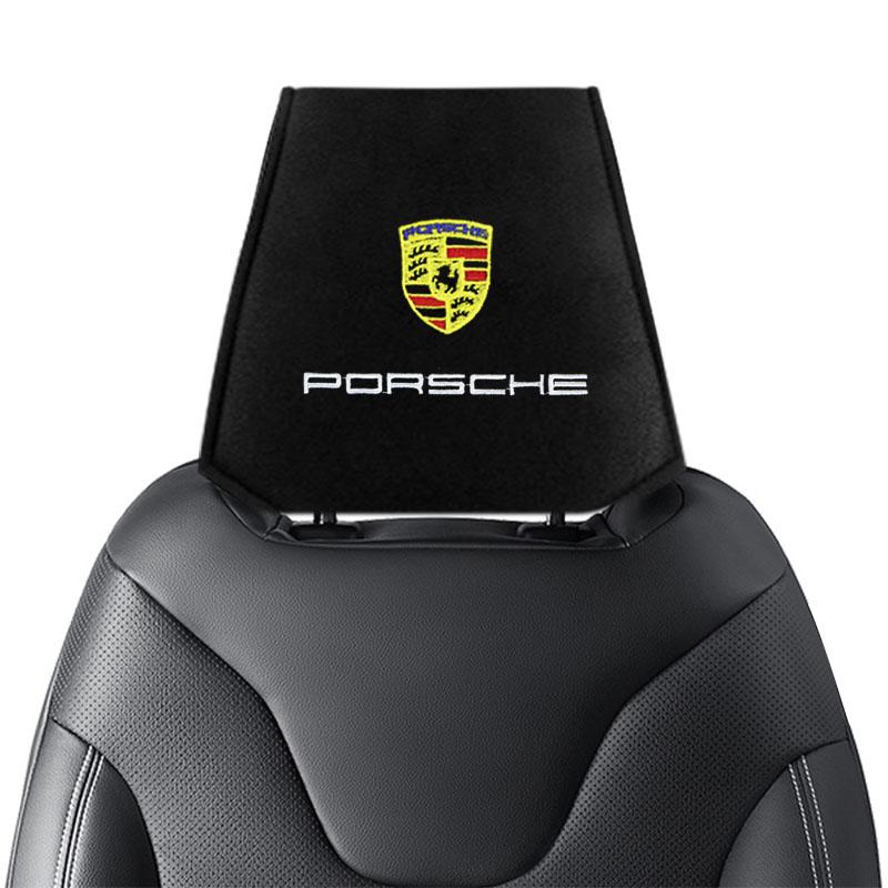 Fashion Car Seat Back Headrest Pillow Storage Bag Dustproof Cover For Porsche Boxster Cayenne Panamera Macan Cayman 911 918 996 917 991