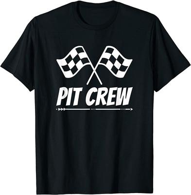 Funny Race Track Pit Crew Závodní mechanik Auto párty Unisex tričko